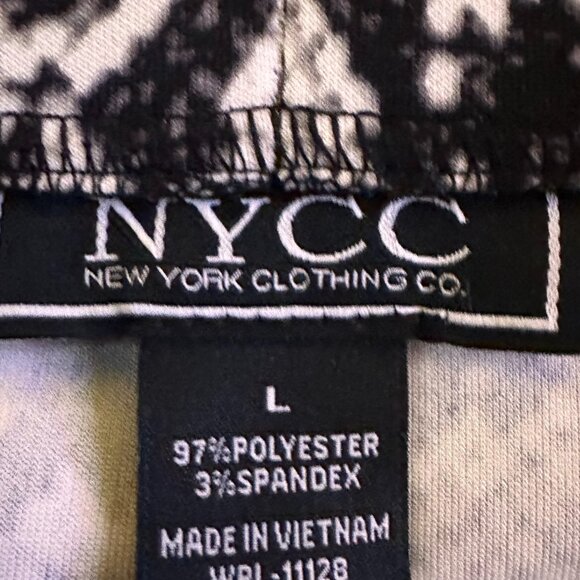 Black & White Snakeskin Print Skirt - L - Picture 5 of 5